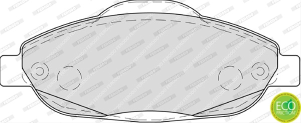 Set Placute Ferodo Peugeot FDB4003