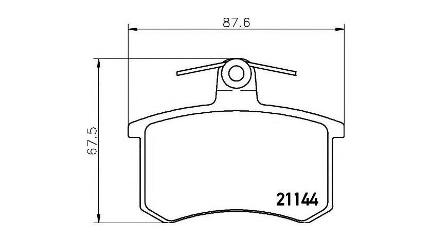 Set placute frana #2 013520