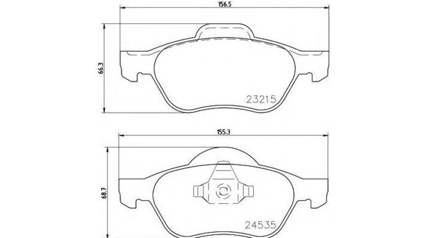 Set placute frana #2 0253231518