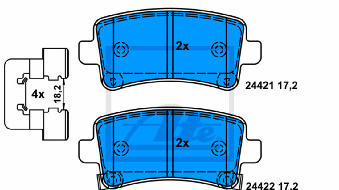 Set Placute Frana Ate 13.0460-2758.2