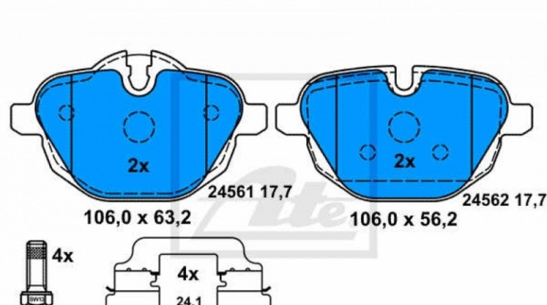 Set Placute Frana Ate 13.0460-2760.2