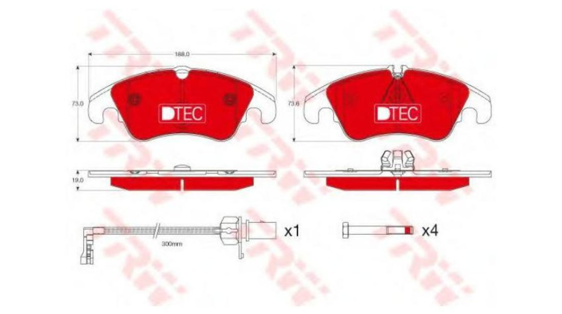 Set placute frana Audi AUDI A4 Avant (8K5, B8) 2007-2016 #3 0252474319PD