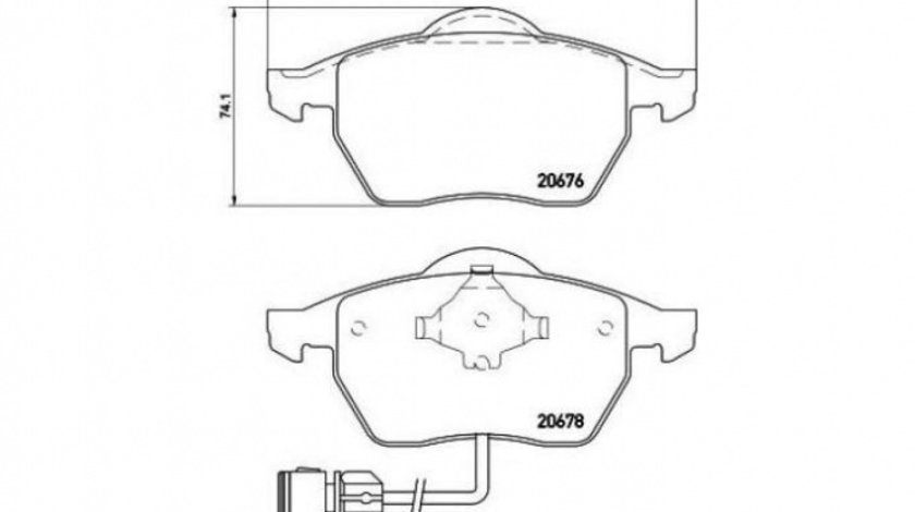 Set placute frana Audi AUDI A6 Avant (4A, C4) 1994-1997 #2 039002