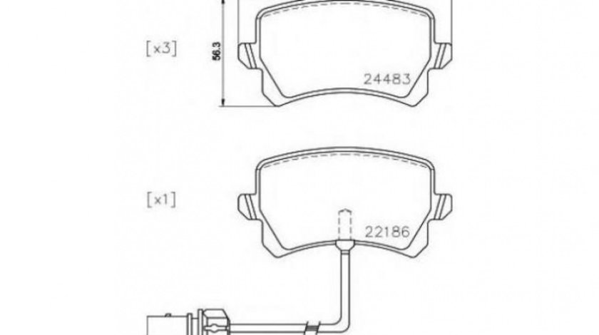 Set placute frana Audi AUDI Q3 (8U) 2011-2016 #2 2448307