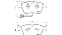 Set placute frana Bentley CONTINENTAL (2006-2016) ...