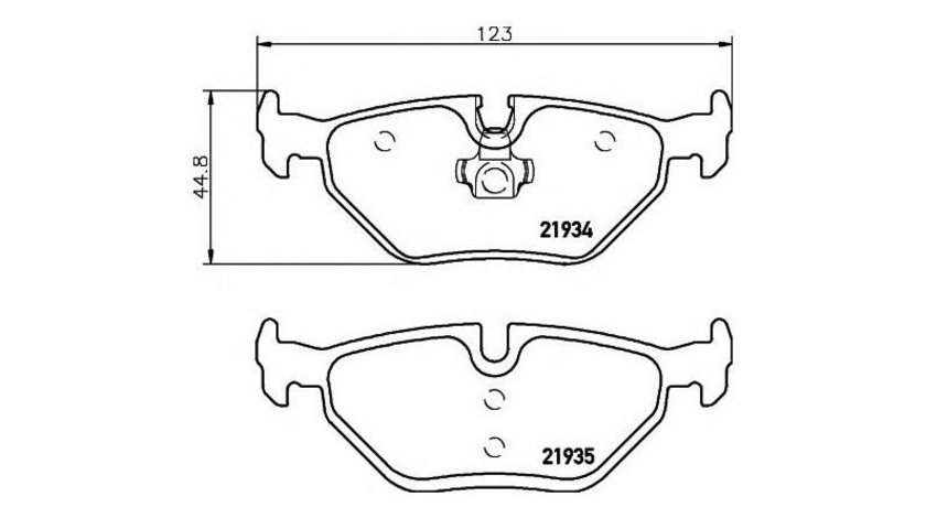 Set placute frana BMW 3 Cabriolet (E46) 2000-2007 #2 026540