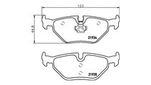 Set placute frana BMW 3 (E46) 1998-2005 #2 026540