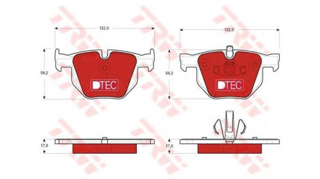 Set placute frana BMW 3 (E90) 2005-2011 #2 0252355017