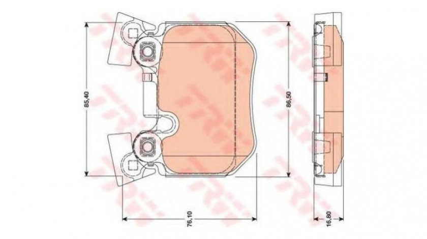 Set placute frana BMW 3 (E90) 2005-2011 #2 0252431517