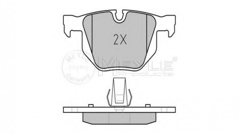 Set placute frana BMW 5 (E60) 2003-2010 #2 0252373217PD