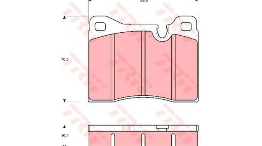 Set placute frana BMW M1 (E26) 1979-1983 #2 001120