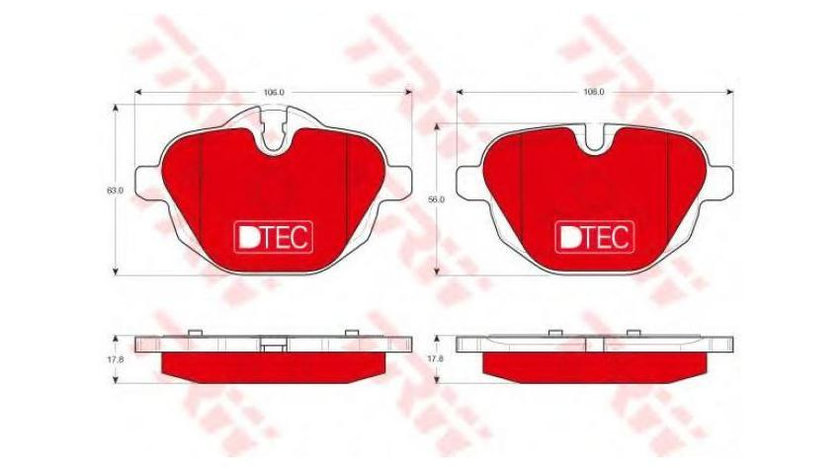 Set placute frana BMW Z4 (E89) 2009-2016 #2 0252456118