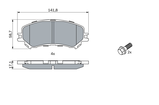 Set Placute Frana Bosch Renault 0 986 494 722