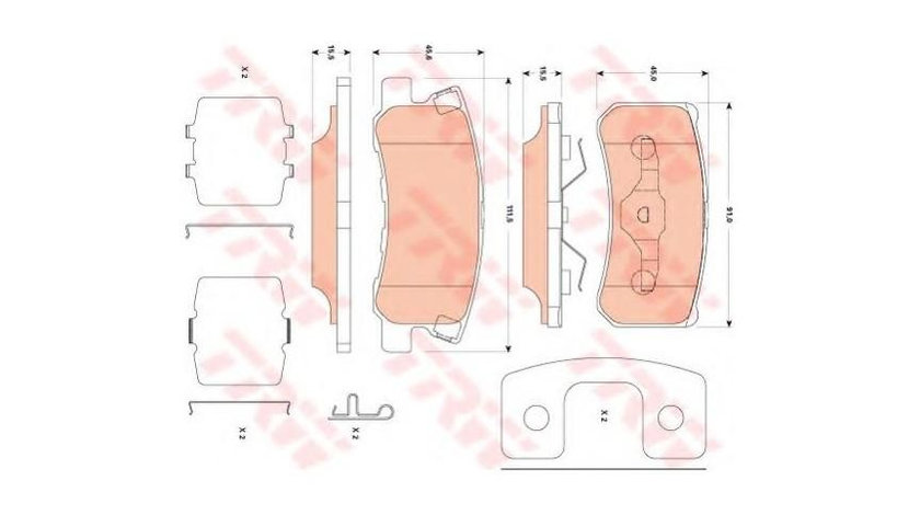 Set placute frana Chrysler SEBRING Cabriolet (JS) 2007-2010 #3 0252358216