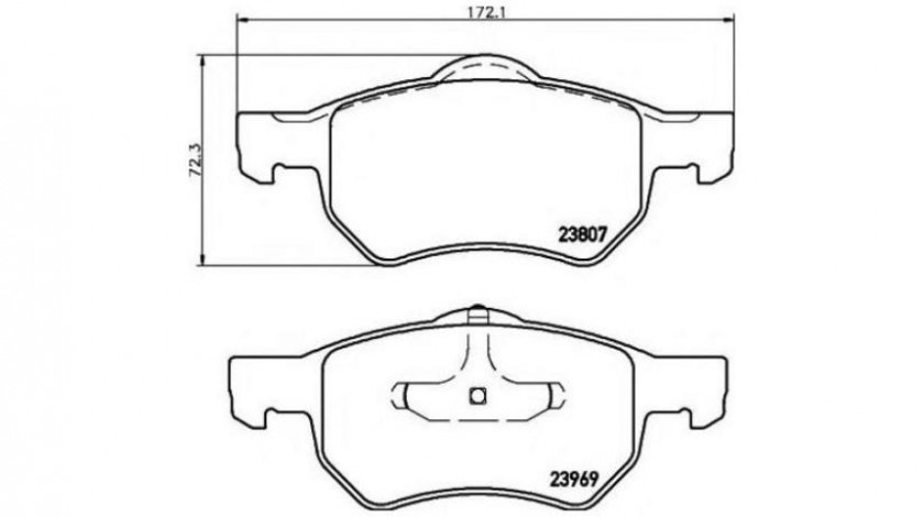 Set placute frana Chrysler VOYAGER Mk II (GS) 1995-2001 #2 05015365AA