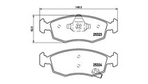 Set placute frana Chrysler YPSILON 2011-2016 #2 01...