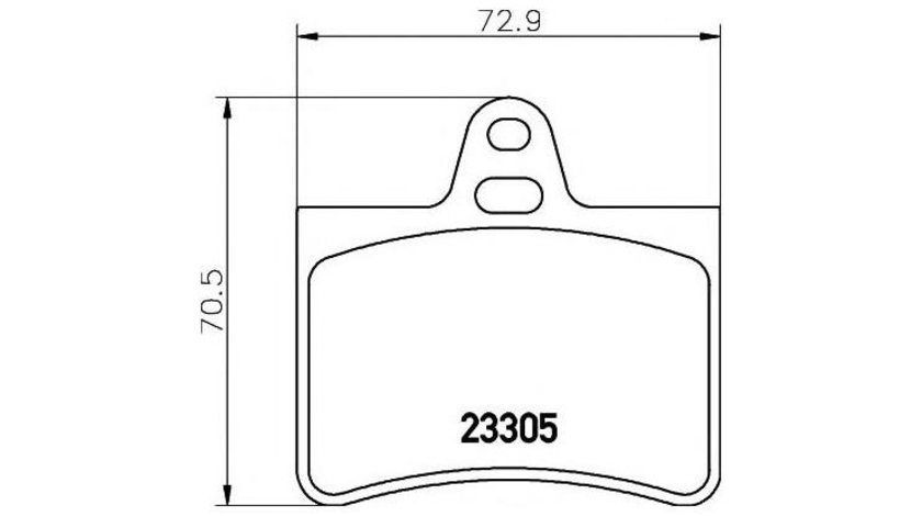 Set placute frana Citroen C5 II (RC_) 2004-2016 #2 0252330515