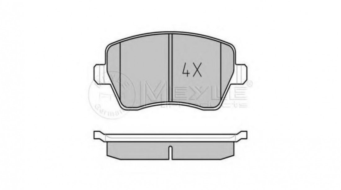 Set placute frana Dacia LOGAN MCV (KS_) 2007-2016 #2 0252397317