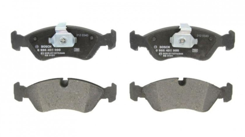 Set placute frana Daewoo CIELO (KLETN) 1995-1997 #3 0986491900