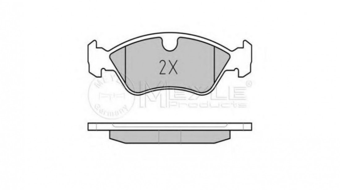 Set placute frana Daewoo CIELO limuzina (KLETN) 1995-2008 #2 0252186217