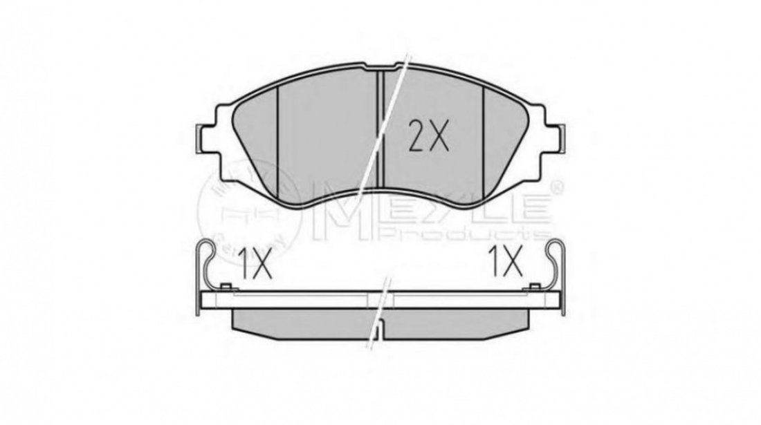 Set placute frana Daewoo LACETTI hatchback (KLAN) 2004-2016 #2 0252323417