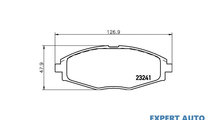 Set placute frana Daewoo LANOS (KLAT) 1997-2016 #2...