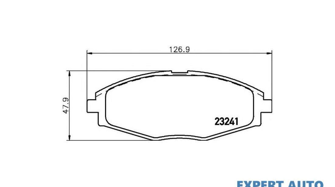 Set placute frana Daewoo MATIZ (KLYA) 1998-2016 #2 069600