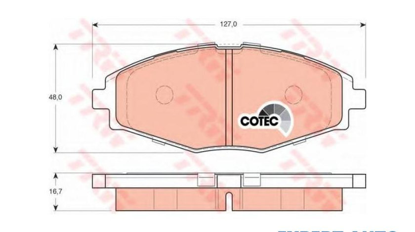 Set placute frana Daewoo MATIZ (KLYA) 1998-2016 #3 0252324117