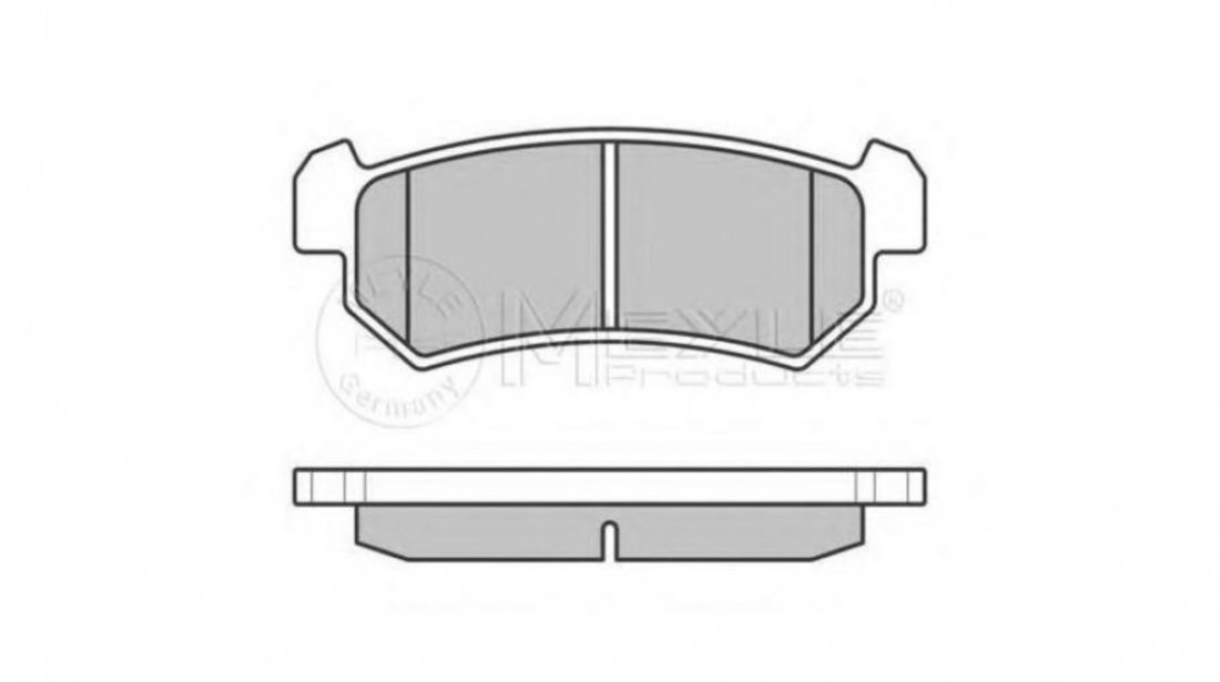 Set placute frana Daewoo NUBIRA limuzina (KLAJ) 1997-2016 #2 0252407114