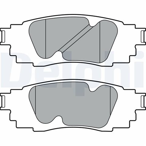 Set Placute Frana Delphi Ford Otosan LP3392