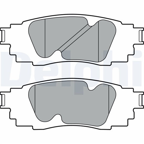 Set Placute Frana Delphi Ford Otosan LP3392