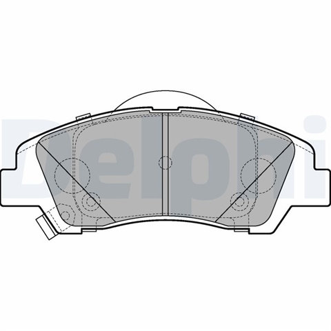 Set Placute Frana Delphi Hyundai LP3265