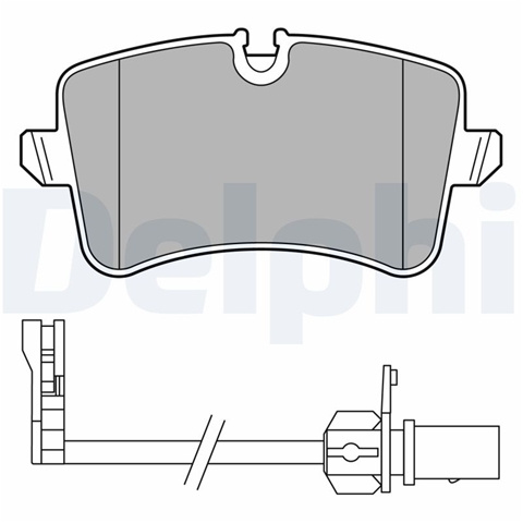 Set Placute Frana Delphi Porsche LP3681