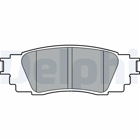 Set Placute Frana Delphi Toyota LP3379