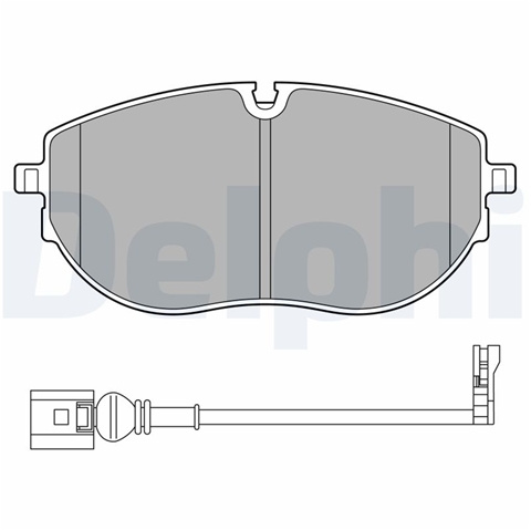 Set Placute Frana Delphi Vw LP3652