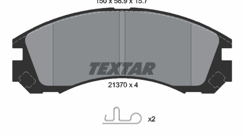 Set placute frana disc CITROËN C-CROSSER ENTERPRISE Producator TEXTAR 2137001