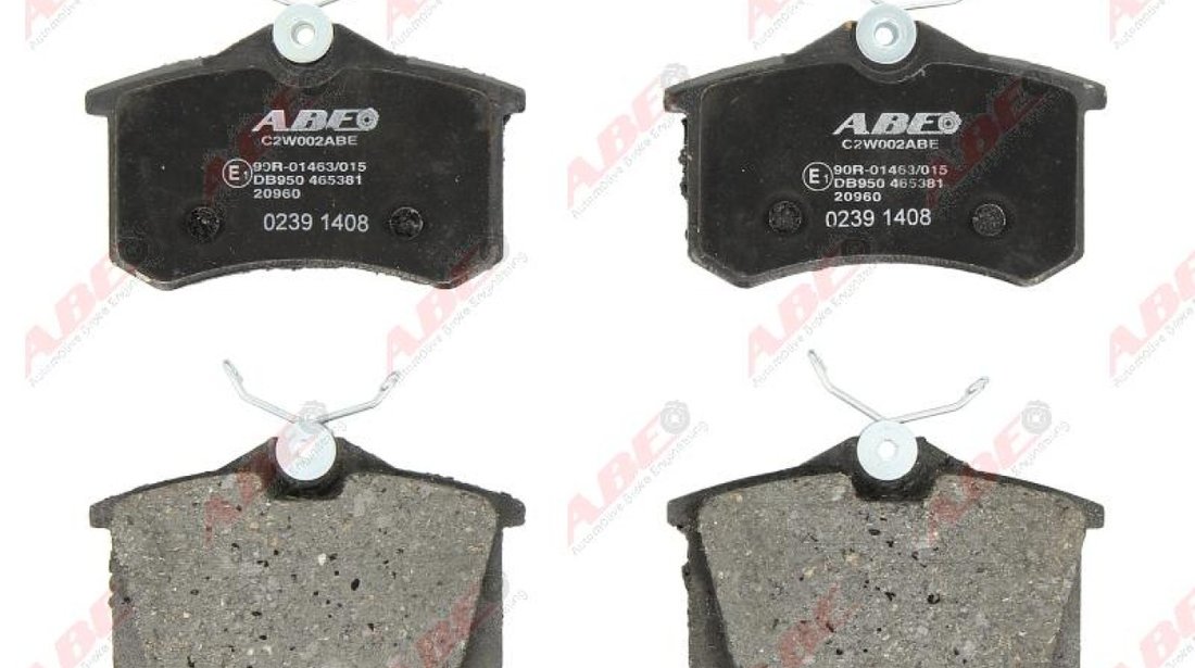 set placute frana disc CITROËN C3 Pluriel HB Producator ABE C2W002ABE