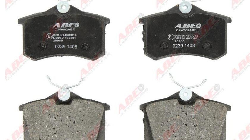 set placute frana disc VW GOLF II 19E 1G1 Producator ABE C2W002ABE