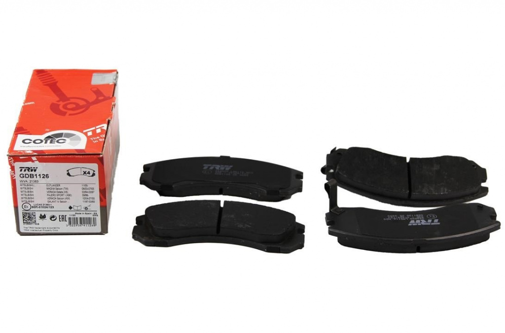 Set Placute Frana Fata Trw Citroen C-Crosser 2007→ GDB1126