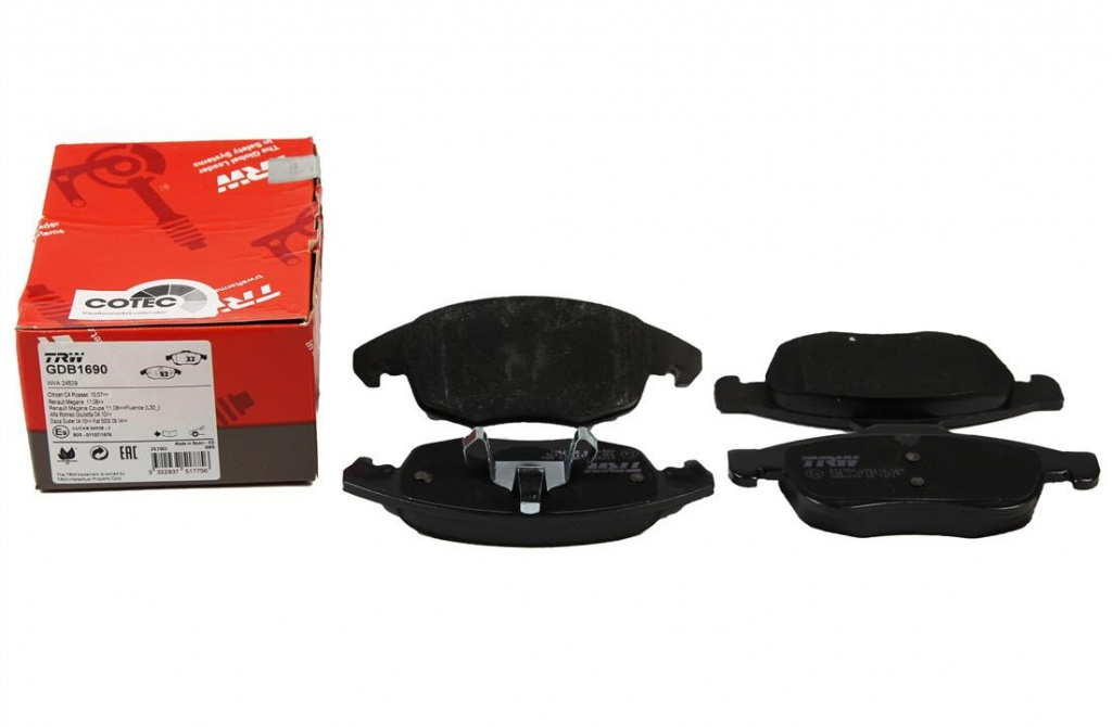 Set Placute Frana Fata Trw Citroen DS5 2012-2015 GDB1690