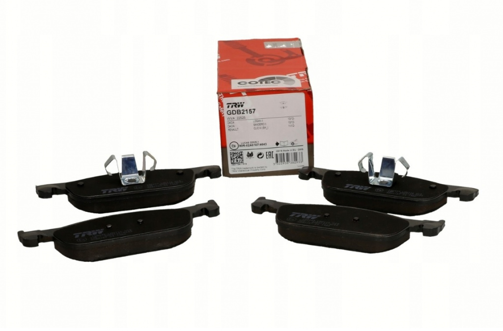 Set Placute Frana Fata Trw Dacia Logan MCV 2 2013→ GDB2157