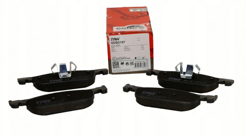 Set Placute Frana Fata Trw Dacia Logan MCV 2 2013→ GDB2157