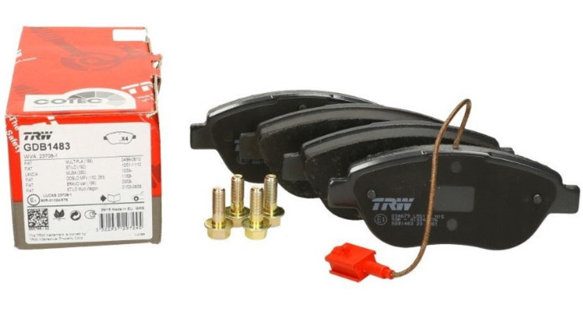 Set Placute Frana Fata Trw Fiat Multipla 1999-2010 GDB1483