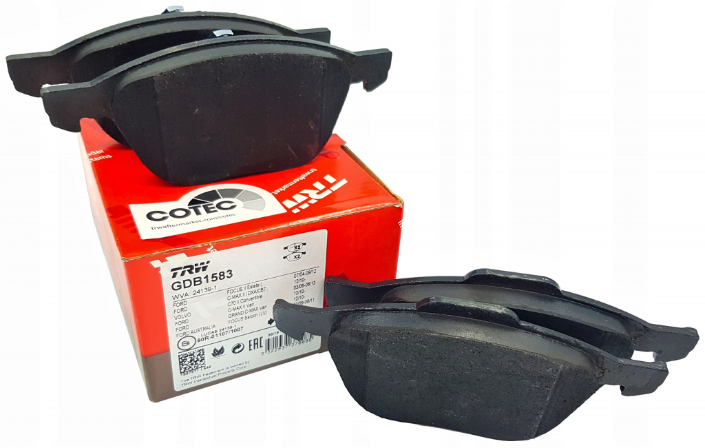 Set Placute Frana Fata Trw Ford Focus C-Max 2003-2007 GDB1583