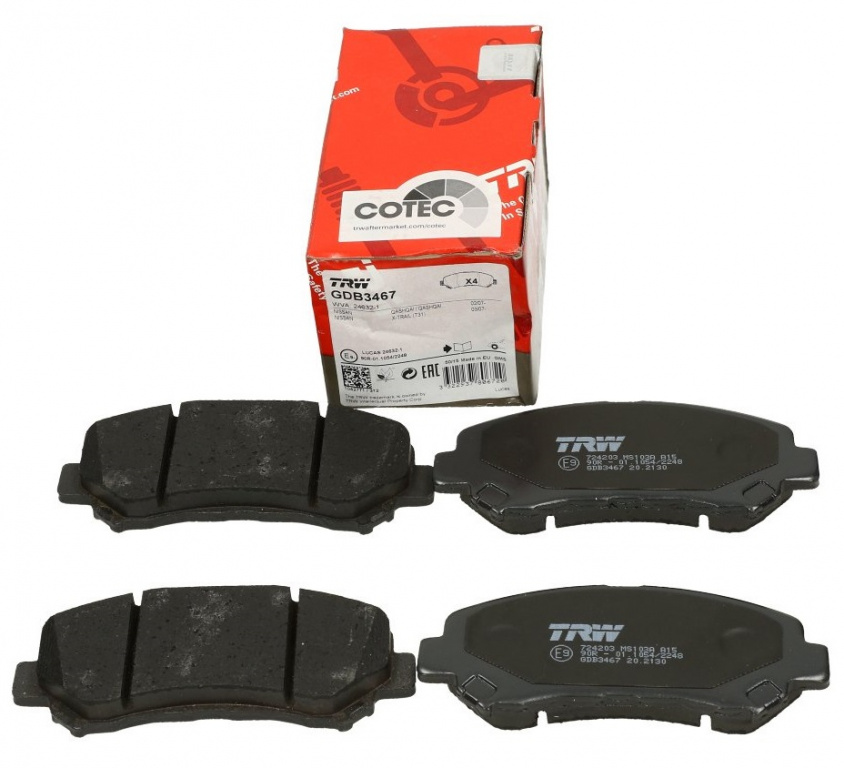 Set Placute Frana Fata Trw GDB3467