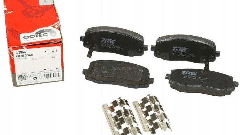 Set Placute Frana Fata Trw Hyundai i10 1 2007-2013 GDB3369