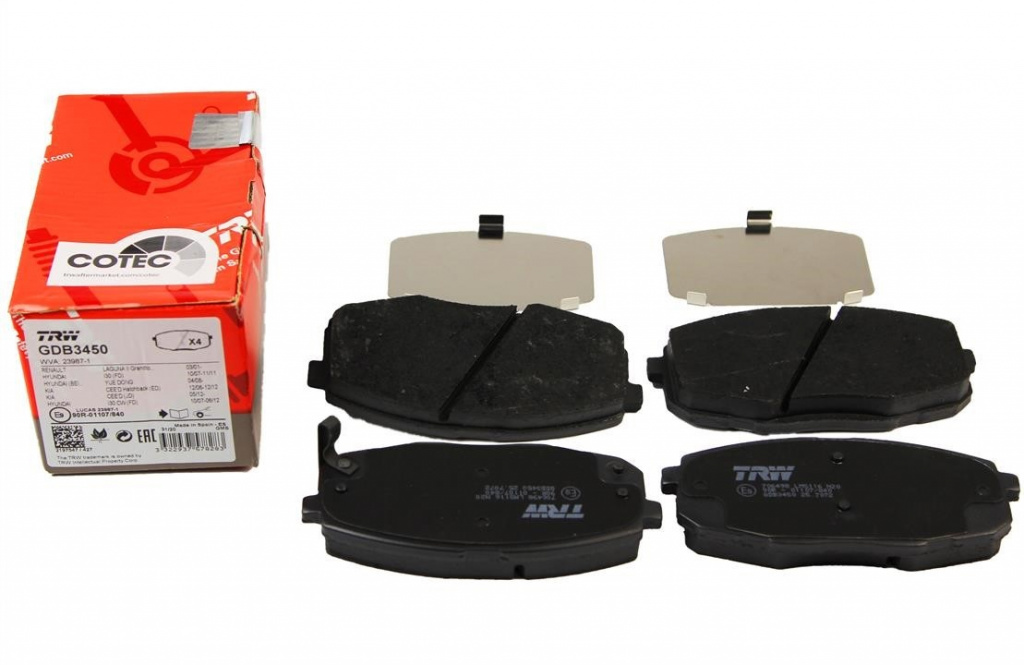 Set Placute Frana Fata Trw Kia Ceed 1 2007-2012 GDB3450