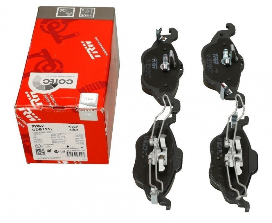 Set Placute Frana Fata Trw Opel Astra G 1998-2004 GDB1351