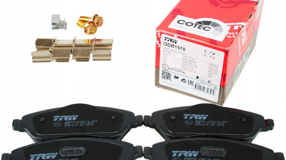 Set Placute Frana Fata Trw Opel Corsa C 2000-2009 GDB1570