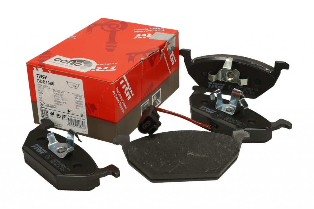 Set Placute Frana Fata Trw Skoda Fabia 2 2007-2014 GDB1386